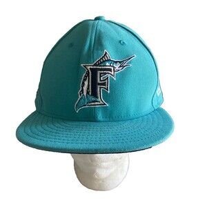 New Era 59FIFTY Florida Marlins 25th anniversary Fitted Hat 7 5/8 On Field Cap